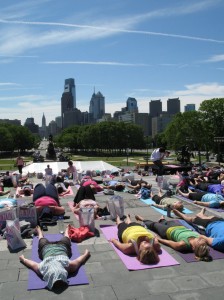 Yoga on the Steps Philly, Living Beyond Breast Cancer